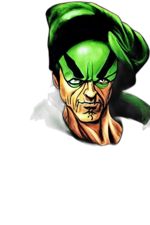 face, mask, hat, staff transparent PNG cut-out