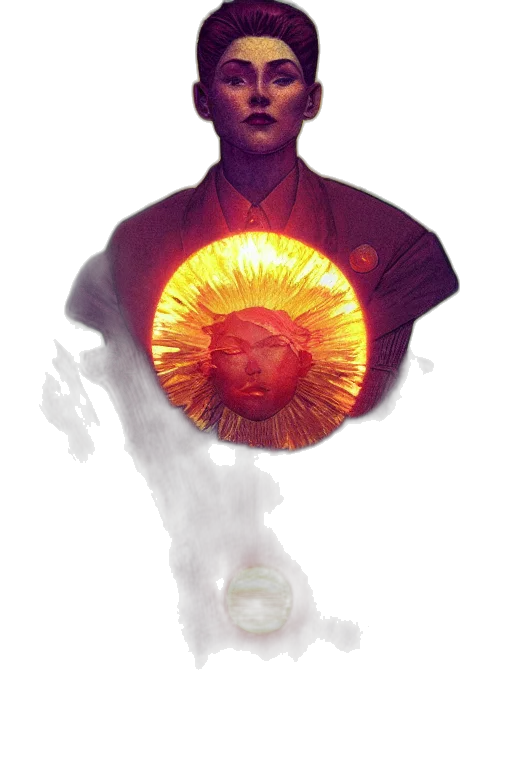 face, staff, mask, crown transparent PNG cut-out