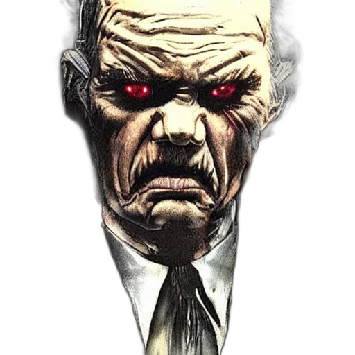 face, staff, mask, comic book art transparent PNG cut-out