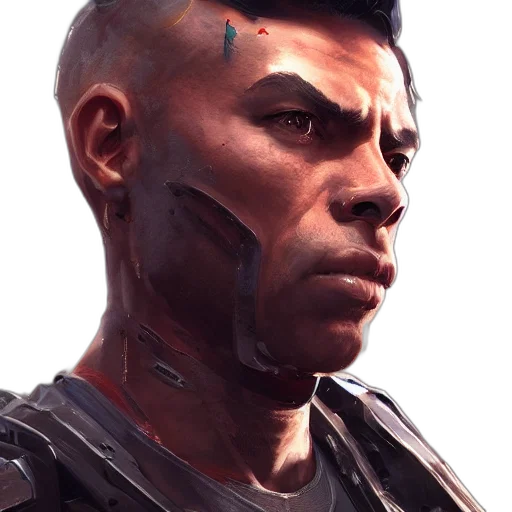 face, weapon, staff, concept art transparent PNG cut-out