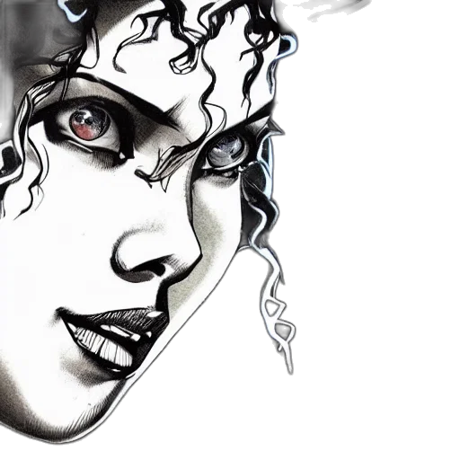 face, mask, comic book art, photorealistic transparent PNG cut-out