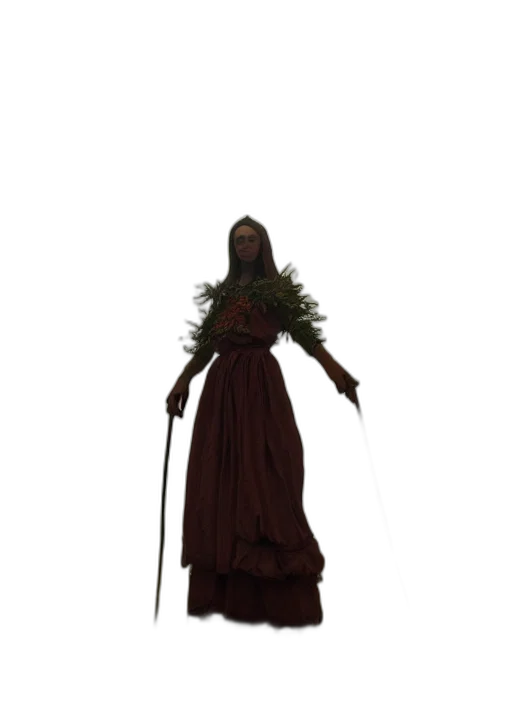 staff, dress, creature, sword transparent PNG cut-out