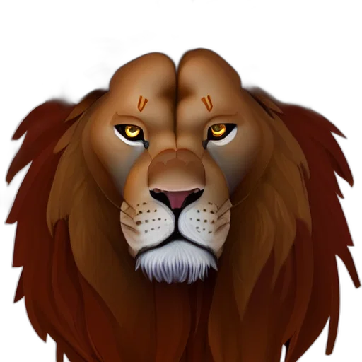 crown, animal, photorealistic, fantasy art transparent PNG cut-out