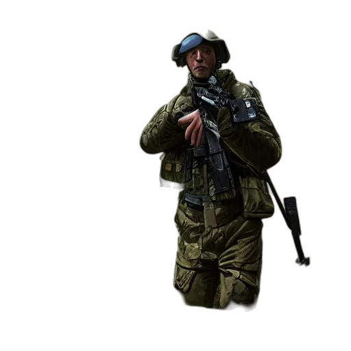 jacket, weapon, staff, hat transparent PNG cut-out