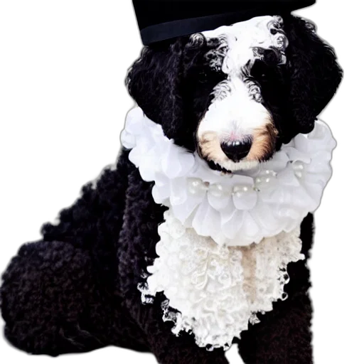 hat, staff, animal, photorealistic transparent PNG cut-out
