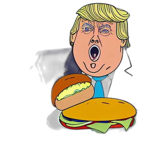 food, cartoon, concept art, photorealistic transparent PNG cut-out