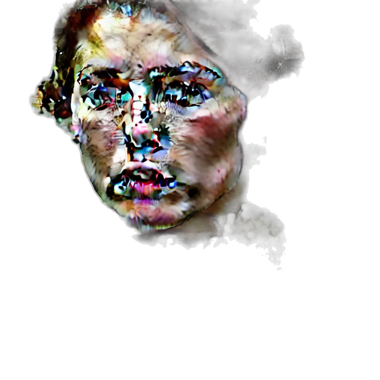 face, mask, creature, hair transparent PNG cut-out