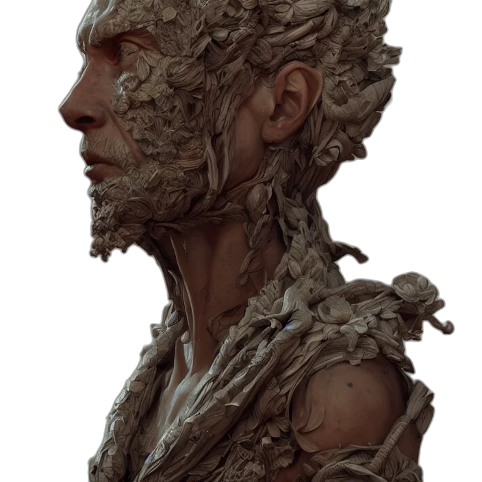 face, hair, mask, creature transparent PNG cut-out