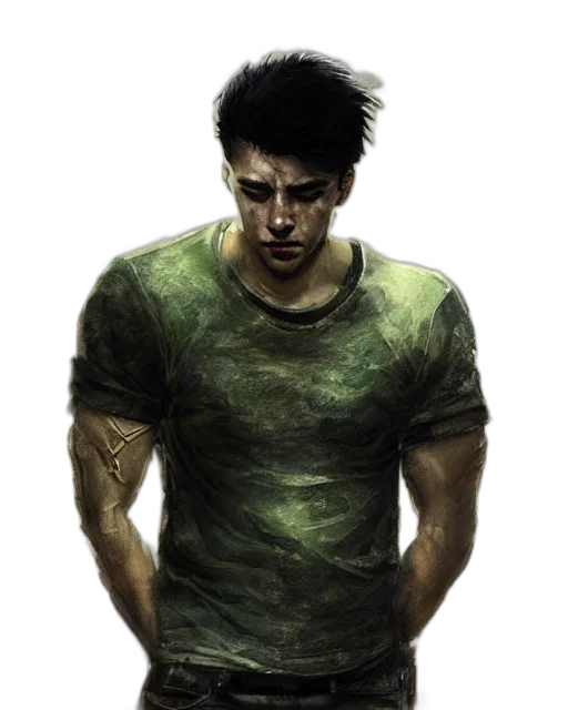 face, creature, weapon, hair transparent PNG cut-out