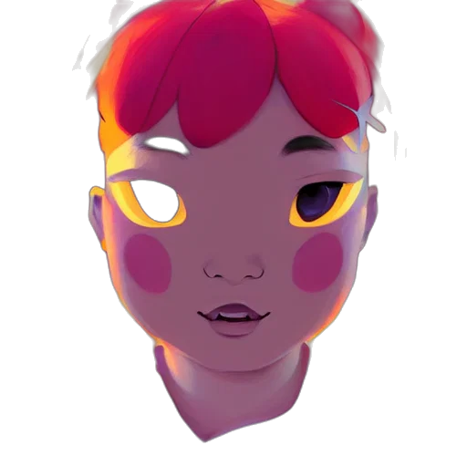 face, mask, crown, creature transparent PNG cut-out