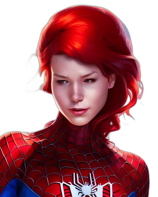 face, comic book art, concept art, fantasy art transparent PNG cut-out