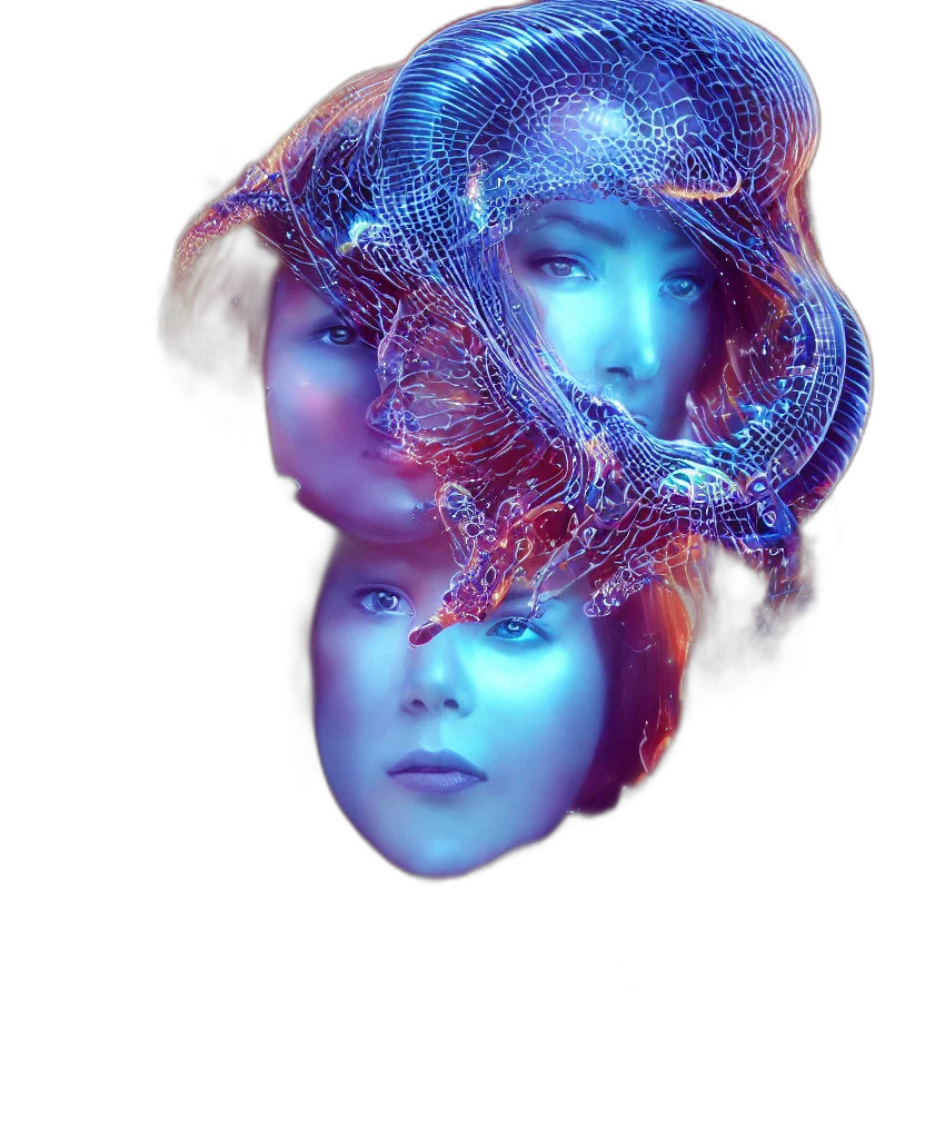 hair, mask, face, crown transparent PNG cut-out