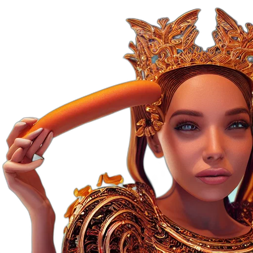 crown, jewelry, robot, face transparent PNG cut-out