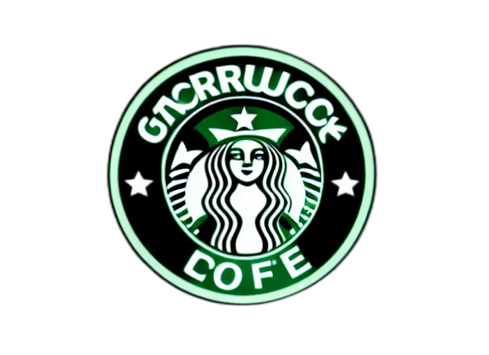 3d render, photorealistic, starbuck, logo transparent PNG cut-out