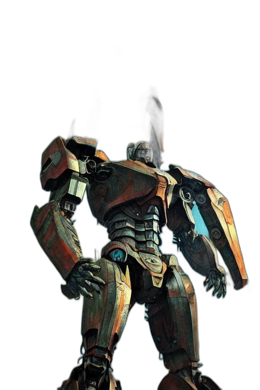 robot, weapon, staff, dragon transparent PNG cut-out