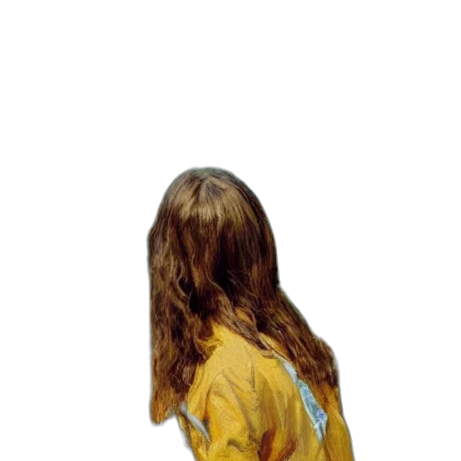 hair, jacket, dress, face transparent PNG cut-out