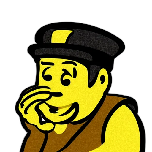 staff, face, hat, robot transparent PNG cut-out