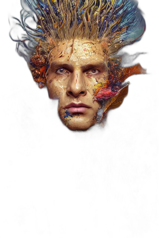 face, mask, dragon, crown transparent PNG cut-out