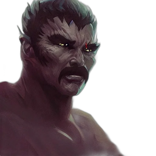 face, creature, mask, concept art transparent PNG cut-out