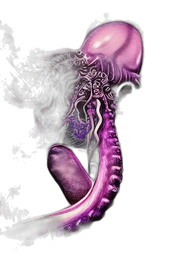 dragon, creature, staff, animal transparent PNG cut-out