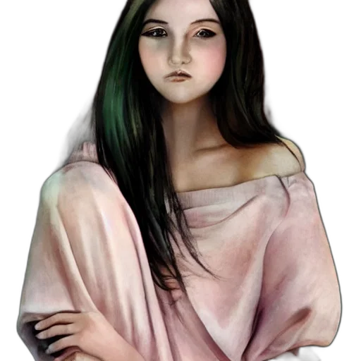 dress, face, fantasy art, concept art transparent PNG cut-out