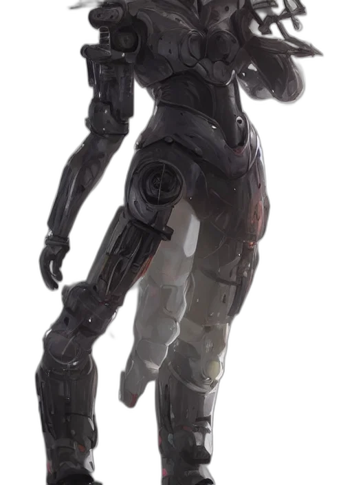 robot, weapon, staff, creature transparent PNG cut-out