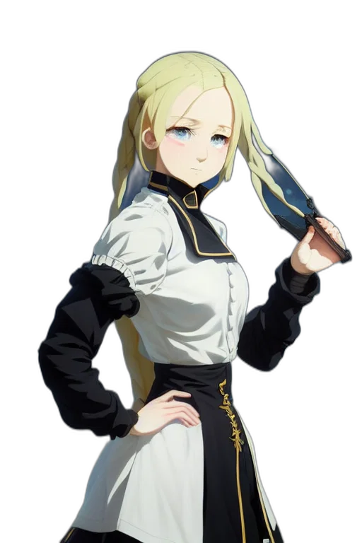 staff, jacket, sword, dress transparent PNG cut-out