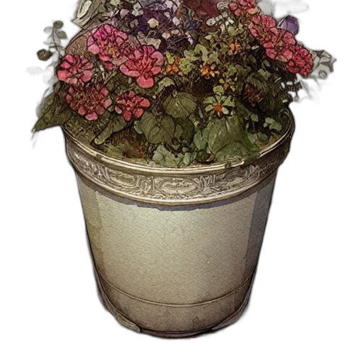 crown, flower, hat, staff transparent PNG cut-out