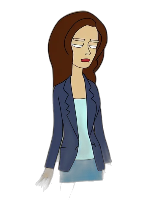jacket, dress, staff, cartoon transparent PNG cut-out