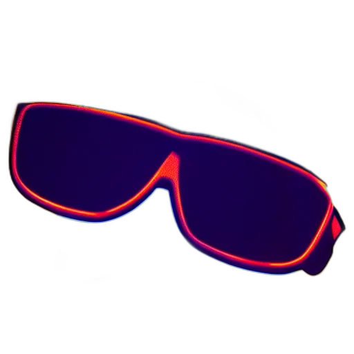 3d render, neon, colorful, blue transparent PNG cut-out