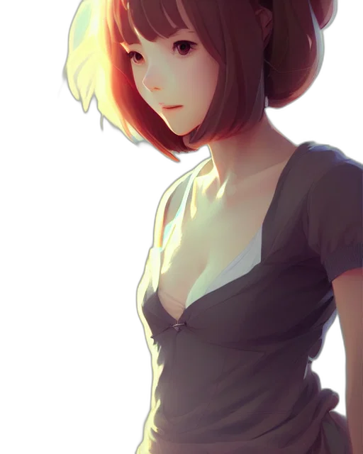 hat, dress, face, staff transparent PNG cut-out