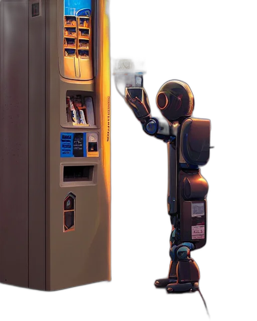 robot, concept art, cyberpunk, 3d render transparent PNG cut-out