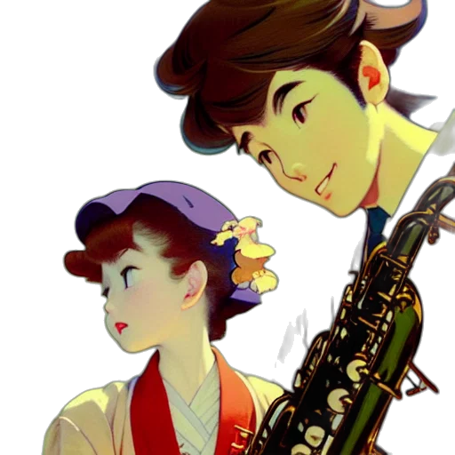 concept art, cartoon, comic book art, anime transparent PNG cut-out