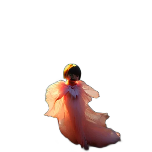 dress, flower, creature, dragon transparent PNG cut-out