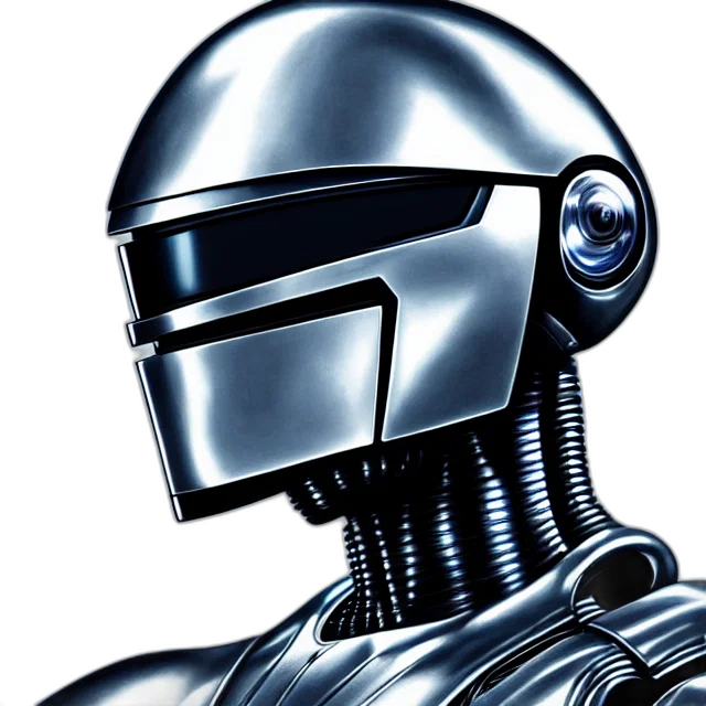 robot, concept art, comic book art, 3d render transparent PNG cut-out