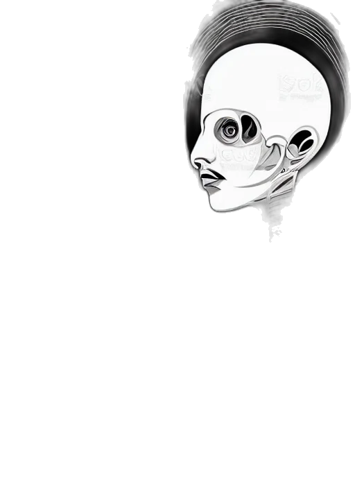 robot, mask, face, creature transparent PNG cut-out