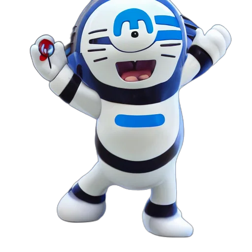 robot, staff, creature, 3d render transparent PNG cut-out