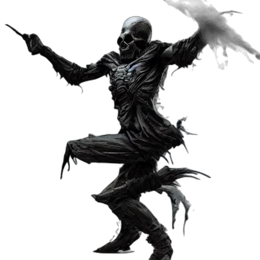 creature, mask, staff, dragon transparent PNG cut-out