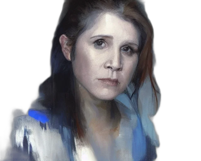 face, photorealistic, oil painting, concept art transparent PNG cut-out