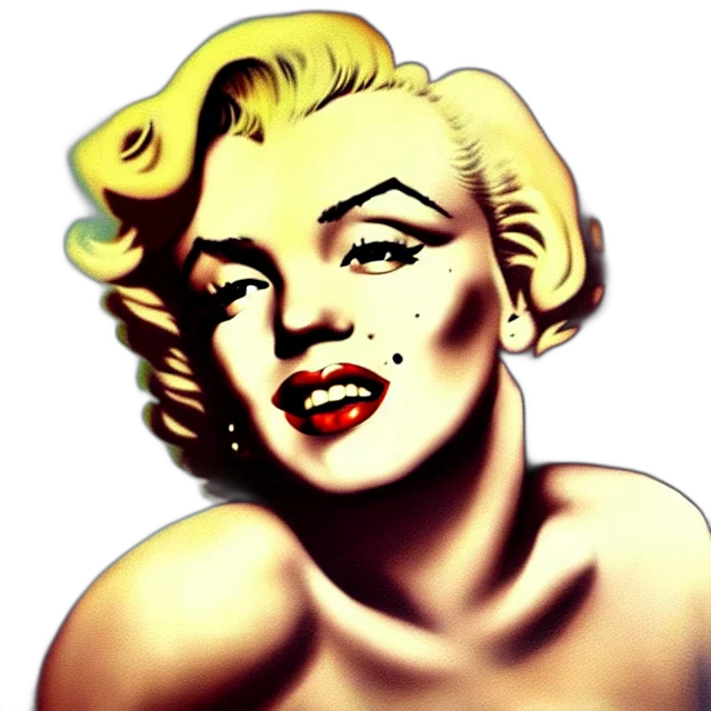 face, comic book art, cartoon, photorealistic transparent PNG cut-out
