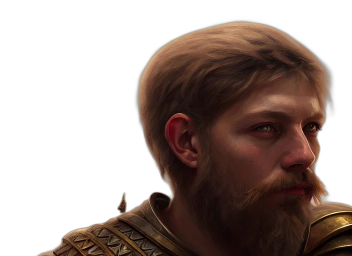 face, crown, sword, hair transparent PNG cut-out