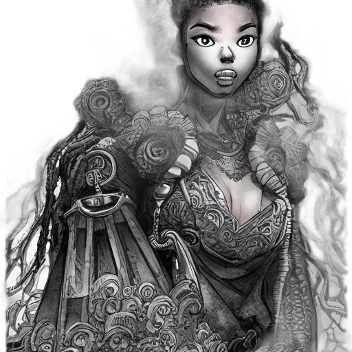 dress, jewelry, staff, crown transparent PNG cut-out