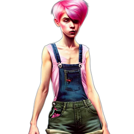 jacket, dress, staff, concept art transparent PNG cut-out