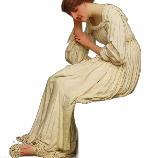 dress, shoes, jewelry, staff transparent PNG cut-out
