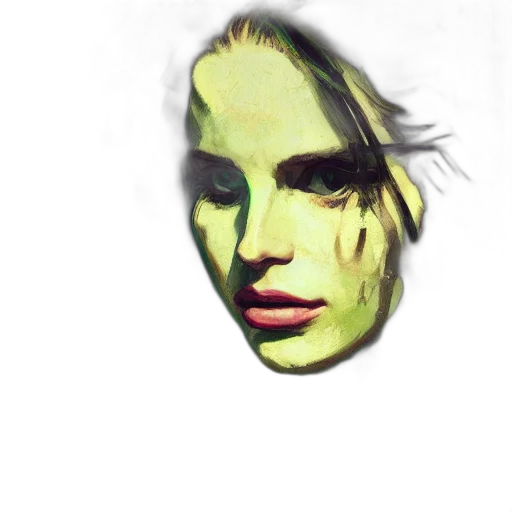 face, mask, creature, hair transparent PNG cut-out