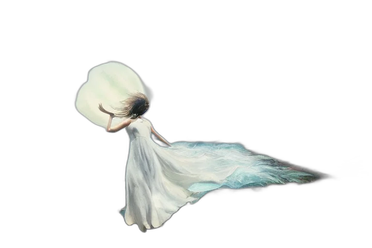 dress, hair, mask, umbrella transparent PNG cut-out