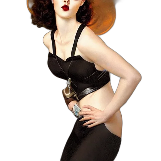 dress, hat, photorealistic, cartoon transparent PNG cut-out