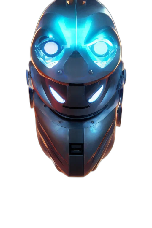 robot, mask, face, weapon transparent PNG cut-out