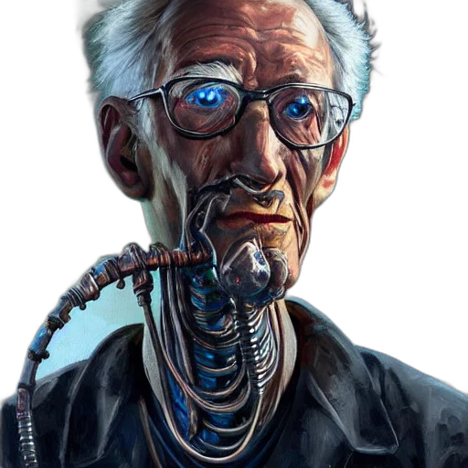 robot, face, staff, jewelry transparent PNG cut-out