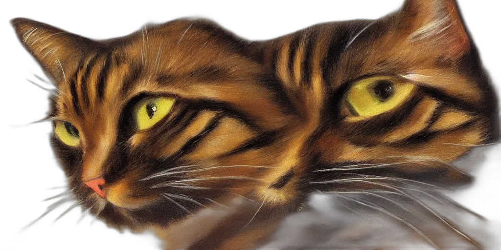 animal, creature, photorealistic, oil painting transparent PNG cut-out